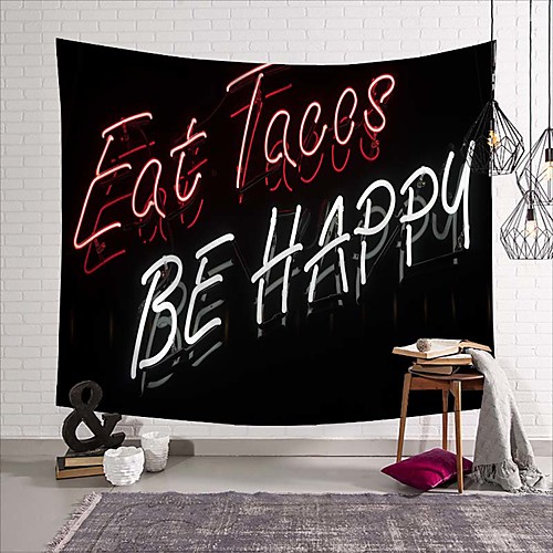 Wall Tapestry Art Deco Blanket Curtain Picnic Table Cloth Hanging Home Bedroom Living Room Dormitory Decoration Polyester Fiber Still Life Modern Neon English
Wall Tapestry Art Deco Blanket Curtain Picnic Table Cloth Hanging Home Bedroom Living Room Dormitory Decoration Polyester Fiber Still Life Modern Neon English