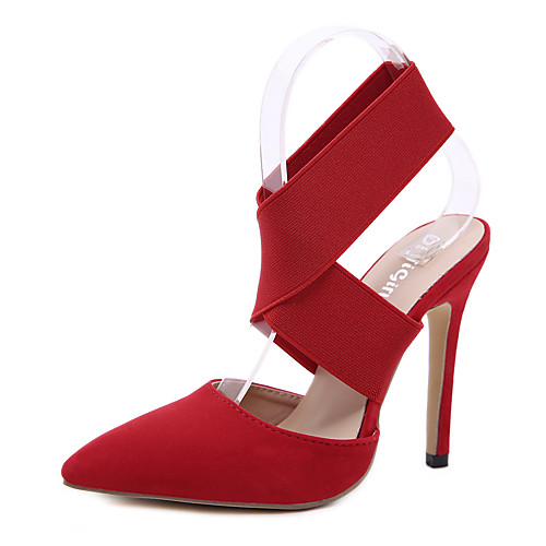 Women's Heels Stiletto Heel Pointed Toe Sexy Daily Walking Shoes Nubuck Solid Colored Black Red
Women's Heels Stiletto Heel Pointed Toe Sexy Daily Walking Shoes Nubuck Solid Colored Black Red