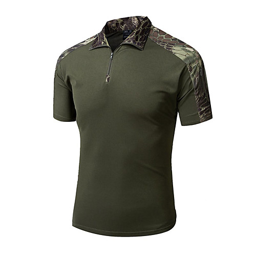 Men's Hunting T-shirt Short Sleeve Outdoor Summer Breathable Quick Dry Well-ventilated Breathability Camo / Camouflage Top Polyester Camping / Hiking Hunting Fishing Traveling Black Yellow Khaki
Men's Hunting T-shirt Short Sleeve Outdoor Summer Breathable Quick Dry Well-ventilated Breathability Camo / Camouflage Top Polyester Camping / Hiking Hunting Fishing Traveling Black Yellow Khaki