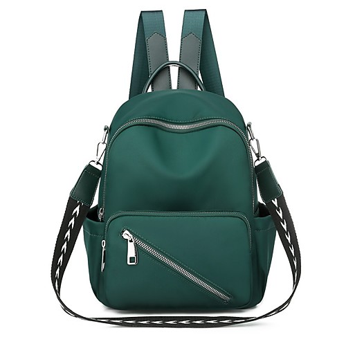 Women's Girls' Nylon School Bag Commuter Backpack Mini Backpack Large Capacity Lightweight Zipper Solid Color Daily Outdoor Backpack Black Green
Women's Girls' Nylon School Bag Commuter Backpack Mini Backpack Large Capacity Lightweight Zipper Solid Color Daily Outdoor Backpack Black Green