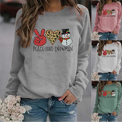 Women's Pullover Sweatshirt Graphic Daily Christmas Hoodies Sweatshirts White Blushing Pink Green
Women's Pullover Sweatshirt Graphic Daily Christmas Hoodies Sweatshirts White Blushing Pink Green