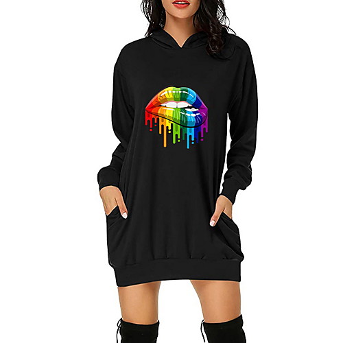 Women's Sheath Dress Short Mini Dress White Black Red Long Sleeve Print Print Fall Hooded Elegant Christmas 2021 S M L XL XXL 3XL
Women's Sheath Dress Short Mini Dress White Black Red Long Sleeve Print Print Fall Hooded Elegant Christmas 2021 S M L XL XXL 3XL