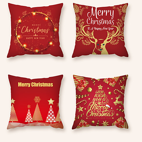 Cushion Cover 4PCS Christmas Party Decoration Christmas Gift Short Plush Soft Decorative Square Throw Pillow Cover Cushion Case Pillowcase for Sofa Bedroom 45 x 45 cm (18 x 18 Inch) Superior Quality
Cushion Cover 4PCS Christmas Party Decoration Christmas Gift Short Plush Soft Decorative Square Throw Pillow Cover Cushion Case Pillowcase for Sofa Bedroom 45 x 45 cm (18 x 18 Inch) Superior Quality