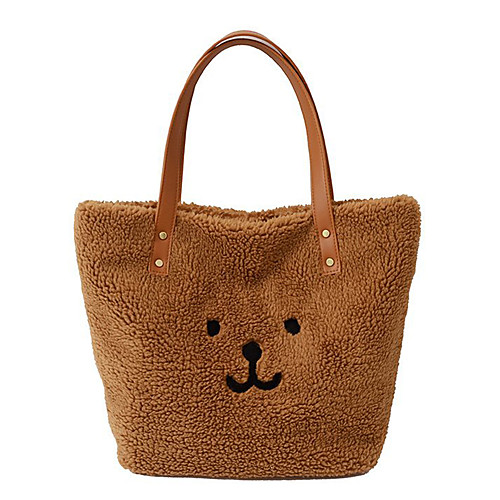 Women's Bags Faux Fur Tote Top Handle Bag Zipper Daily Outdoor Handbags Baguette Bag Dark Brown White Blushing Pink Brown
Women's Bags Faux Fur Tote Top Handle Bag Zipper Daily Outdoor Handbags Baguette Bag Dark Brown White Blushing Pink Brown