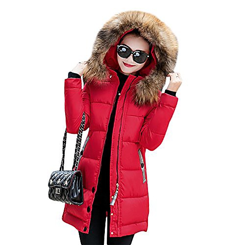 women's winter warm down coat faux fur hooded parka puffer jacket long overcoat medium red
women's winter warm down coat faux fur hooded parka puffer jacket long overcoat medium red