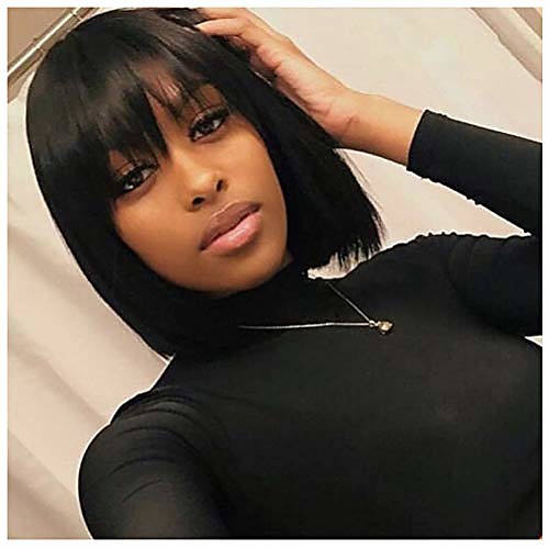 straight short bob synthetic wigs with bangs brazilian for women natual black color (non-lace)
straight short bob synthetic wigs with bangs brazilian for women natual black color (non-lace)
