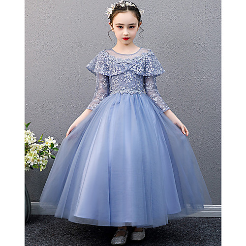 A-Line Ankle Length Christmas / Birthday Flower Girl Dresses - Lace Sleeveless Jewel Neck with Beading
A-Line Ankle Length Christmas / Birthday Flower Girl Dresses - Lace Sleeveless Jewel Neck with Beading