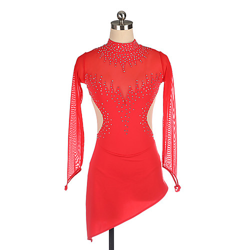Figure Skating Dress Women's Girls' Ice Skating Dress Red Spandex High Elasticity Training Competition Skating Wear Crystal / Rhinestone Long Sleeve Ice Skating Figure Skating / Kids
Figure Skating Dress Women's Girls' Ice Skating Dress Red Spandex High Elasticity Training Competition Skating Wear Crystal / Rhinestone Long Sleeve Ice Skating Figure Skating / Kids