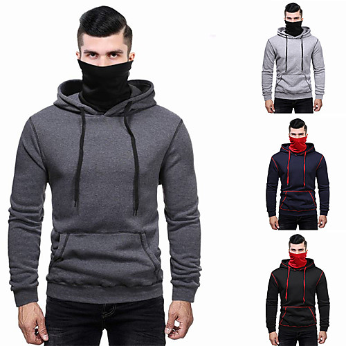 Men's Long Sleeve Hoodie Sweatshirt Hoodie with Mask Top Casual Athleisure Winter Thermal Warm Breathable Soft Fitness Gym Workout Running Jogging Training Sportswear Solid Colored Normal Dark Grey
Men's Long Sleeve Hoodie Sweatshirt Hoodie with Mask Top Casual Athleisure Winter Thermal Warm Breathable Soft Fitness Gym Workout Running Jogging Training Sportswear Solid Colored Normal Dark Grey