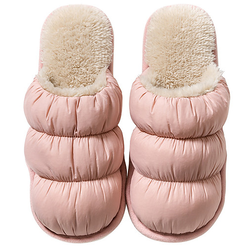 Women's Slippers & Flip-Flops Fuzzy Slippers Indoor Slippers Flat Heel Round Toe Classic Home Nubuck Solid Colored Pink Green
Women's Slippers & Flip-Flops Fuzzy Slippers Indoor Slippers Flat Heel Round Toe Classic Home Nubuck Solid Colored Pink Green