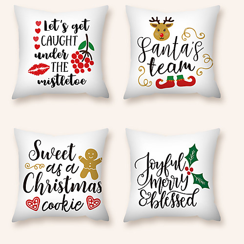 Cushion Cover 4PCS Christmas Party Decoration Christmas Gift Short Plush Soft Decorative Square Throw Pillow Cover Cushion Case Pillowcase for Sofa Bedroom 45 x 45 cm (18 x 18 Inch) Superior Quality
Cushion Cover 4PCS Christmas Party Decoration Christmas Gift Short Plush Soft Decorative Square Throw Pillow Cover Cushion Case Pillowcase for Sofa Bedroom 45 x 45 cm (18 x 18 Inch) Superior Quality