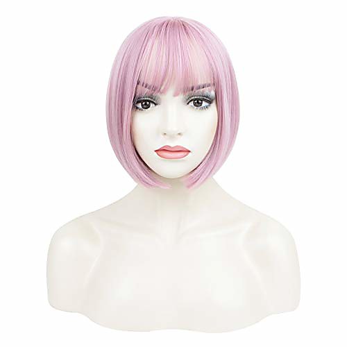 miman short bob straight wig with cute flat bangs chin length pixie bob wig cosplay party wig for women(pink)
miman short bob straight wig with cute flat bangs chin length pixie bob wig cosplay party wig for women(pink)