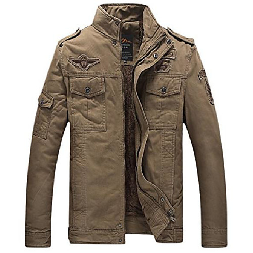men's fashion military sherpa lined zip-front insulated jacket (small, khaki)
men's fashion military sherpa lined zip-front insulated jacket (small, khaki)