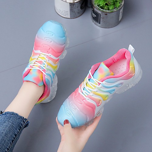 Women's Sneakers Flat Heel Round Toe Casual Daily Walking Shoes PU Lace-up Color Block Rainbow
Women's Sneakers Flat Heel Round Toe Casual Daily Walking Shoes PU Lace-up Color Block Rainbow