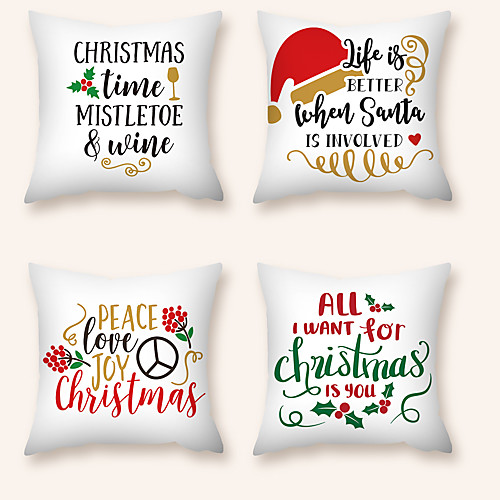 Cushion Cover 4PCS Christmas Party Decoration Christmas Gift Short Plush Soft Decorative Square Throw Pillow Cover Cushion Case Pillowcase for Sofa Bedroom 45 x 45 cm (18 x 18 Inch) Superior Quality
Cushion Cover 4PCS Christmas Party Decoration Christmas Gift Short Plush Soft Decorative Square Throw Pillow Cover Cushion Case Pillowcase for Sofa Bedroom 45 x 45 cm (18 x 18 Inch) Superior Quality