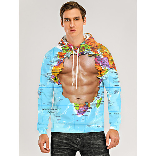 Men's Pullover Hoodie Sweatshirt Graphic 3D Muscle Front Pocket Daily 3D Print 3D Print Casual Hoodies Sweatshirts Light Blue
Men's Pullover Hoodie Sweatshirt Graphic 3D Muscle Front Pocket Daily 3D Print 3D Print Casual Hoodies Sweatshirts Light Blue