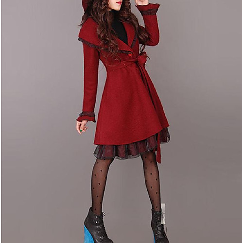 Women's Solid Colored Fall & Winter Coat Long Daily Long Sleeve Wool Coat Tops Wine
Women's Solid Colored Fall & Winter Coat Long Daily Long Sleeve Wool Coat Tops Wine