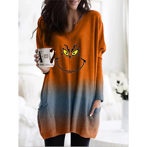 Women's T Shirt Dress Tee Dress Short Mini Dress Orange Green Long Sleeve Print Animal Patchwork Print Fall V Neck Casual Christmas 2021 S M L XL XXL 3XL 4XL 5XL / Plus Size
Women's T Shirt Dress Tee Dress Short Mini Dress Orange Green Long Sleeve Print Animal Patchwork Print Fall V Neck Casual Christmas 2021 S M L XL XXL 3XL 4XL 5XL / Plus Size