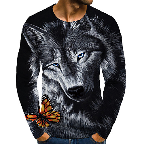 Men's T shirt 3D Print Graphic 3D Plus Size Print Long Sleeve Daily Tops Black / Gray
Men's T shirt 3D Print Graphic 3D Plus Size Print Long Sleeve Daily Tops Black / Gray