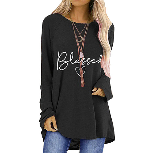 Women's T Shirt Dress Tee Dress Short Mini Dress Black Blue Red Khaki Green Gray Long Sleeve Print Letter Print Fall Winter Round Neck Casual Cotton 2021 S M L XL XXL 3XL
Women's T Shirt Dress Tee Dress Short Mini Dress Black Blue Red Khaki Green Gray Long Sleeve Print Letter Print Fall Winter Round Neck Casual Cotton 2021 S M L XL XXL 3XL