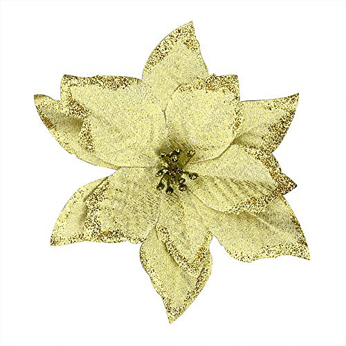 6pcs 5 inch glitter artificial wedding christmas flowers with ties xmas tree wreaths decor ornament gold
6pcs 5 inch glitter artificial wedding christmas flowers with ties xmas tree wreaths decor ornament gold
