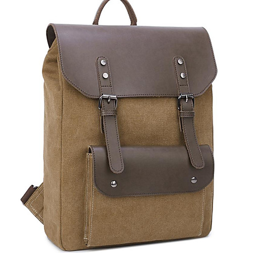 Unisex Canvas School Bag Commuter Backpack Large Capacity Zipper Solid Color Daily Backpack Black Coffee
Unisex Canvas School Bag Commuter Backpack Large Capacity Zipper Solid Color Daily Backpack Black Coffee