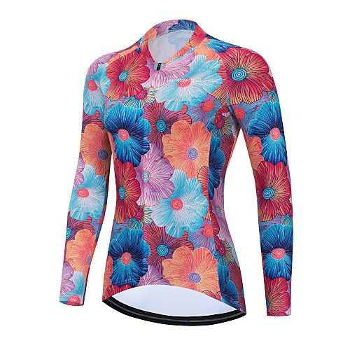 21Grams Women's Long Sleeve Cycling Jersey Red Floral Botanical Bike Jersey Top Mountain Bike MTB Road Bike Cycling Thermal Warm Breathable Quick Dry Sports Clothing Apparel / Stretchy / Athletic
21Grams Women's Long Sleeve Cycling Jersey Red Floral Botanical Bike Jersey Top Mountain Bike MTB Road Bike Cycling Thermal Warm Breathable Quick Dry Sports Clothing Apparel / Stretchy / Athletic