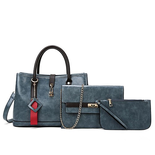 Women's Bags Bag Set 3 Pcs Purse Set Zipper Date Office & Career Bag Sets Handbags Black Blue Red Brown
Women's Bags Bag Set 3 Pcs Purse Set Zipper Date Office & Career Bag Sets Handbags Black Blue Red Brown