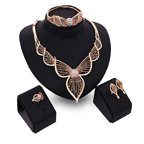 Women's Cubic Zirconia Jewelry Set Hollow Out Leaf Stylish Gold Plated Earrings Jewelry Gold For Anniversary Party Evening Gift Festival 1 set
Women's Cubic Zirconia Jewelry Set Hollow Out Leaf Stylish Gold Plated Earrings Jewelry Gold For Anniversary Party Evening Gift Festival 1 set