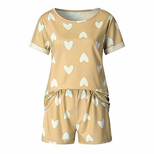 lightweight 2 piece sports home outfit heart printed tracksuit shirt shorts jogger sportswear set yellow
lightweight 2 piece sports home outfit heart printed tracksuit shirt shorts jogger sportswear set yellow
