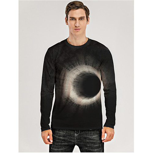 Men's T shirt 3D Print Graphic Optical Illusion 3D Print Long Sleeve Daily Tops Black / White
Men's T shirt 3D Print Graphic Optical Illusion 3D Print Long Sleeve Daily Tops Black / White