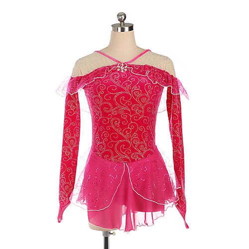 Figure Skating Dress Women's Girls' Ice Skating Dress Fuchsia Spandex High Elasticity Training Competition Skating Wear Crystal / Rhinestone Long Sleeve Ice Skating Figure Skating / Kids
Figure Skating Dress Women's Girls' Ice Skating Dress Fuchsia Spandex High Elasticity Training Competition Skating Wear Crystal / Rhinestone Long Sleeve Ice Skating Figure Skating / Kids