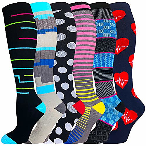 sooverki 6 pack compression socks (15-20mmhg) for women & men - best medical,running,travel,nurse socks (a2 - multicolour, small / medium)
sooverki 6 pack compression socks (15-20mmhg) for women & men - best medical,running,travel,nurse socks (a2 - multicolour, small / medium)