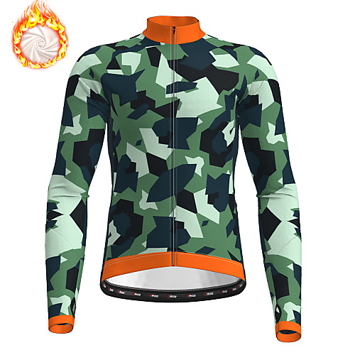 21Grams Men's Long Sleeve Cycling Jersey Winter Fleece Army Green Camo / Camouflage Bike Jersey Top Mountain Bike MTB Road Bike Cycling Fleece Lining Breathable Warm Sports Clothing Apparel
21Grams Men's Long Sleeve Cycling Jersey Winter Fleece Army Green Camo / Camouflage Bike Jersey Top Mountain Bike MTB Road Bike Cycling Fleece Lining Breathable Warm Sports Clothing Apparel