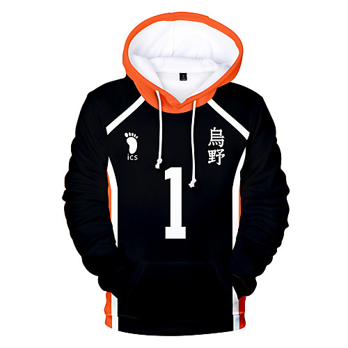 Inspired by Haikyuu Cosplay Cosplay Costume Hoodie Terylene Color Block Printing Hoodie For Women's / Men's
Inspired by Haikyuu Cosplay Cosplay Costume Hoodie Terylene Color Block Printing Hoodie For Women's / Men's