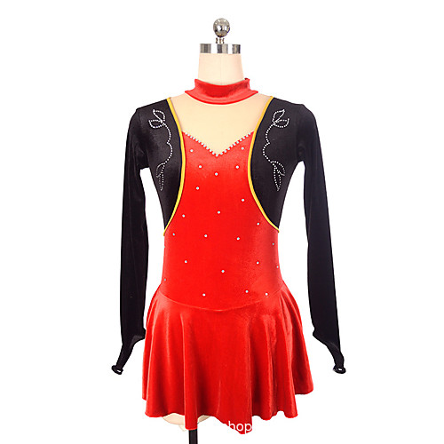Figure Skating Dress Women's Girls' Ice Skating Dress Red Spandex High Elasticity Training Competition Skating Wear Crystal / Rhinestone Long Sleeve Ice Skating Figure Skating / Kids
Figure Skating Dress Women's Girls' Ice Skating Dress Red Spandex High Elasticity Training Competition Skating Wear Crystal / Rhinestone Long Sleeve Ice Skating Figure Skating / Kids