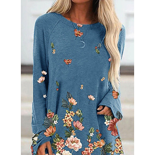 Women's T Shirt Dress Tee Dress Short Mini Dress Blue Khaki Gray Long Sleeve Floral Animal Patchwork Print Fall Round Neck Casual 2021 S M L XL XXL 3XL 4XL 5XL / Plus Size
Women's T Shirt Dress Tee Dress Short Mini Dress Blue Khaki Gray Long Sleeve Floral Animal Patchwork Print Fall Round Neck Casual 2021 S M L XL XXL 3XL 4XL 5XL / Plus Size