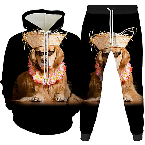 Men's 3D Hoodies Set Cat Dog 3D 2 Piece Front Pocket Hooded Daily 3D Print 3D Print Casual Hoodies Sweatshirts Long Sleeve Black Red Yellow
Men's 3D Hoodies Set Cat Dog 3D 2 Piece Front Pocket Hooded Daily 3D Print 3D Print Casual Hoodies Sweatshirts Long Sleeve Black Red Yellow