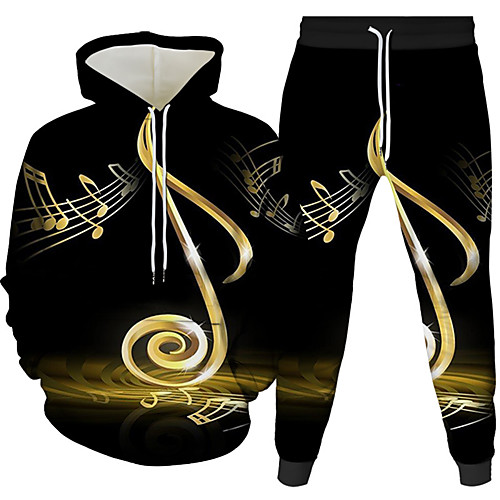 Women's Men's 3D Hoodies Set Graphic 3D Music 2 Piece Front Pocket Daily 3D Print 3D Print Casual Hoodies Sweatshirts White Black Blue
Women's Men's 3D Hoodies Set Graphic 3D Music 2 Piece Front Pocket Daily 3D Print 3D Print Casual Hoodies Sweatshirts White Black Blue
