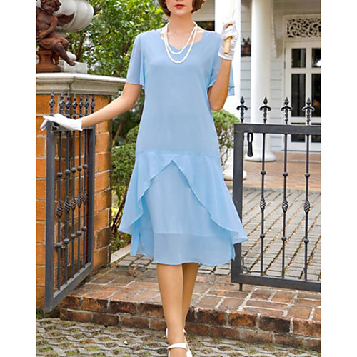 A-Line Mother of the Bride Dress Elegant Vintage Jewel Neck Ankle Length Chiffon Short Sleeve with Ruffles 2021
A-Line Mother of the Bride Dress Elegant Vintage Jewel Neck Ankle Length Chiffon Short Sleeve with Ruffles 2021