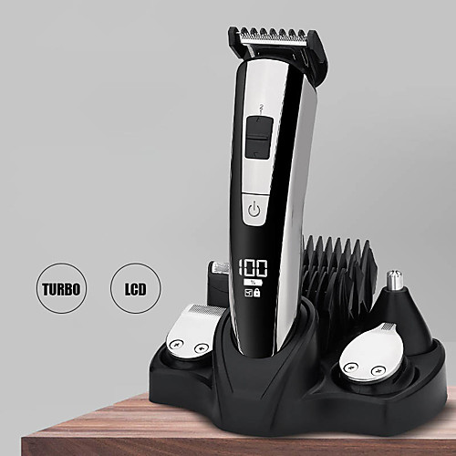 LCD Digital Display Multi-Function Electric Hair Clipper Head-Changing Adjustable Hair Clipper Men'S Razor Nose Hair Clipper
LCD Digital Display Multi-Function Electric Hair Clipper Head-Changing Adjustable Hair Clipper Men'S Razor Nose Hair Clipper
