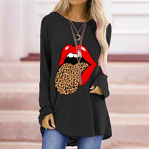 Women's T Shirt Dress Tee Dress Short Mini Dress White Black Blue Red Green Gray Long Sleeve Print Print Fall Winter Round Neck Casual Cotton 2021 S M L XL XXL 3XL
Women's T Shirt Dress Tee Dress Short Mini Dress White Black Blue Red Green Gray Long Sleeve Print Print Fall Winter Round Neck Casual Cotton 2021 S M L XL XXL 3XL
