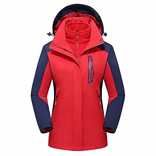 Women's Men's Hiking 3-in-1 Jackets Winter Outdoor Waterproof Lightweight Windproof Breathable Winter Jacket Top Fishing Climbing Camping / Hiking / Caving Rose red (female) Purple (female) Red
Women's Men's Hiking 3-in-1 Jackets Winter Outdoor Waterproof Lightweight Windproof Breathable Winter Jacket Top Fishing Climbing Camping / Hiking / Caving Rose red (female) Purple (female) Red