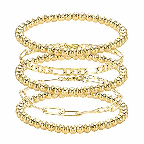 beaded bracelet link chain bracelet set for women stack stretch beads bracelets minimlist paperclip figaro link chain for women girls (gold bracelet set)
beaded bracelet link chain bracelet set for women stack stretch beads bracelets minimlist paperclip figaro link chain for women girls (gold bracelet set)