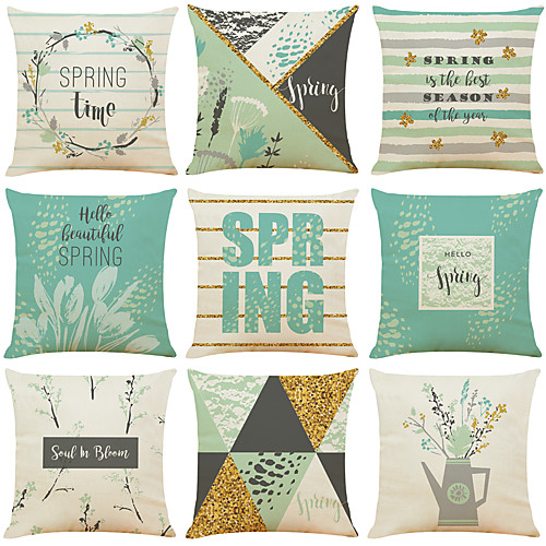 Cushion Cover 9PC Linen Soft Decorative Square Throw Pillow Cover Cushion Case Pillowcase for Sofa Bedroom 45 x 45 cm (18 x 18 Inch) Superior Quality Machine Washable
Cushion Cover 9PC Linen Soft Decorative Square Throw Pillow Cover Cushion Case Pillowcase for Sofa Bedroom 45 x 45 cm (18 x 18 Inch) Superior Quality Machine Washable