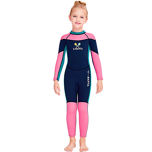 Girls' Full Wetsuit 2.5mm SCR Neoprene Diving Suit Windproof Quick Dry Long Sleeve Back Zip Patchwork Autumn / Fall Spring Summer / Kids
Girls' Full Wetsuit 2.5mm SCR Neoprene Diving Suit Windproof Quick Dry Long Sleeve Back Zip Patchwork Autumn / Fall Spring Summer / Kids