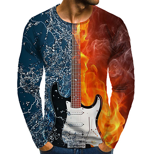 Men's T shirt 3D Print Graphic 3D Plus Size Print Long Sleeve Daily Tops Blue
Men's T shirt 3D Print Graphic 3D Plus Size Print Long Sleeve Daily Tops Blue