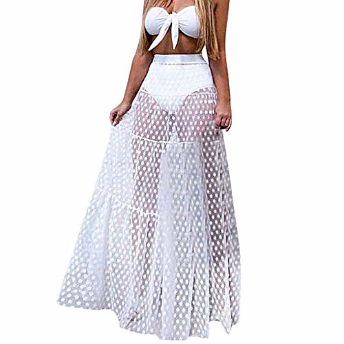 bcdshop women sheer fashion party long skirt summer women mesh beach skirts sundress (white, s)
bcdshop women sheer fashion party long skirt summer women mesh beach skirts sundress (white, s)