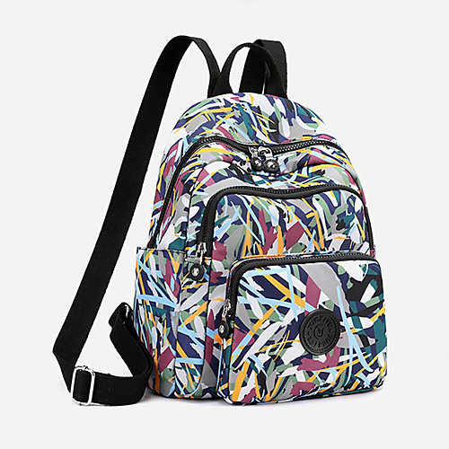 Women's Nylon Special Material School Bag Mini Backpack Large Capacity Waterproof Pattern / Print Zipper Geometric Pattern Sports & Outdoor Daily Backpack Black Blue Yellow Khaki Rainbow
Women's Nylon Special Material School Bag Mini Backpack Large Capacity Waterproof Pattern / Print Zipper Geometric Pattern Sports & Outdoor Daily Backpack Black Blue Yellow Khaki Rainbow