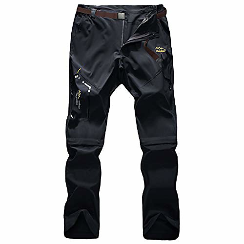 mens convertible quick dry pants hiking stretch pants lightweight zip off outdoor travel sport short pants deep gray
mens convertible quick dry pants hiking stretch pants lightweight zip off outdoor travel sport short pants deep gray